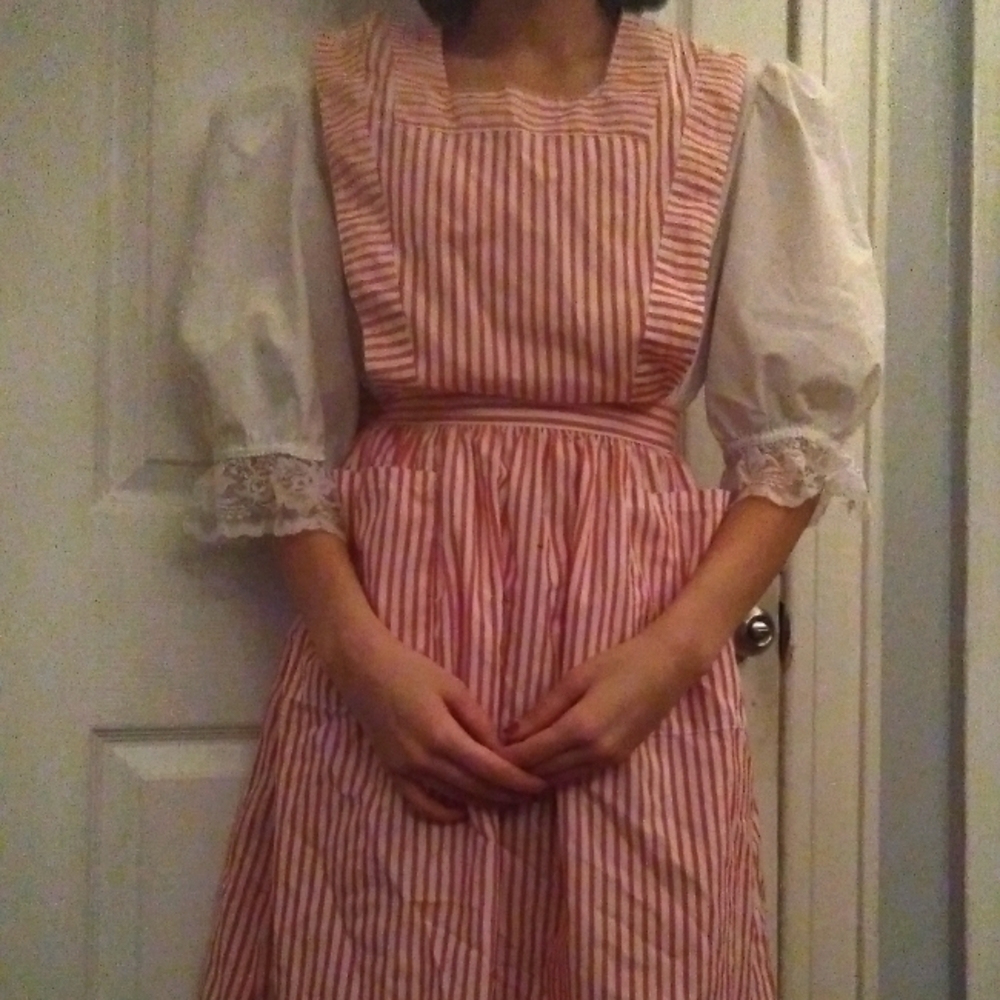 Candy striper dress, vintage nurse uniform